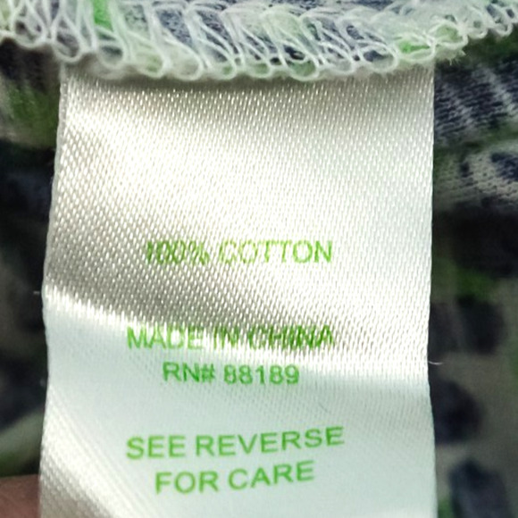 Lilly Pulitzer Size Small S Green Blue Leopard Thrill Chase Short Sleeve Top - Picture 5 of 7